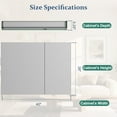 thumbnail image 2 of Easy4Home 26"x40" Bathroom Medicine Cabinet with Mirror, Surface Mount Mirror Cabinet with 2 Doors & Adjustable Shelves, 2 of 6