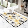 thumbnail image 2 of Washable Rubber Sunflower Cute Floral Dish Drying Mats for Kitchen Counter Home Large Coffee Bar Pad Accessories and Decor for Utensils Stemware 19.5''x12'', 2 of 6