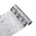 thumbnail image 2 of French Table Runner Silver Foil Sheer Mesh Wedding Table Decoration Placemat for Wedding Party Dining Table Centerpiece (28x275 cm), 2 of 7
