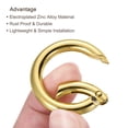 thumbnail image 4 of Unique Bargains Gold Zinc Alloy Spring Gate O Ring Snap Clip Buckle 10 Pack, 4 of 5