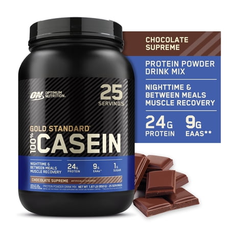 Optimum Nutrition, Gold Standard 100% Micellar Casein, Protein Powder, Chocolate Supreme, 2lb