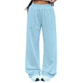 thumbnail image 3 of Hearthz Wide Leg Sweatpants Women High Waist Trousers Pants for Women Fall Soft Fleece Sweatpants Women Casual Jogger Pants, 3 of 6