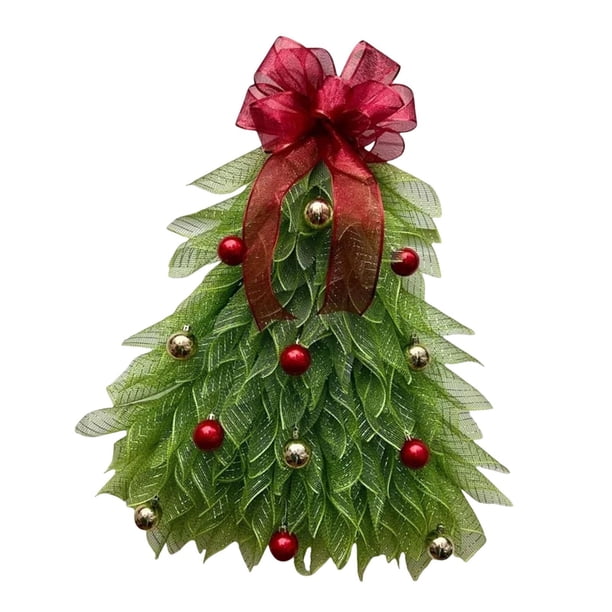 Guirnalda de Navidad artificial Macarena decoración del hogar Con lazo rojo 50 cm x 40 cm
