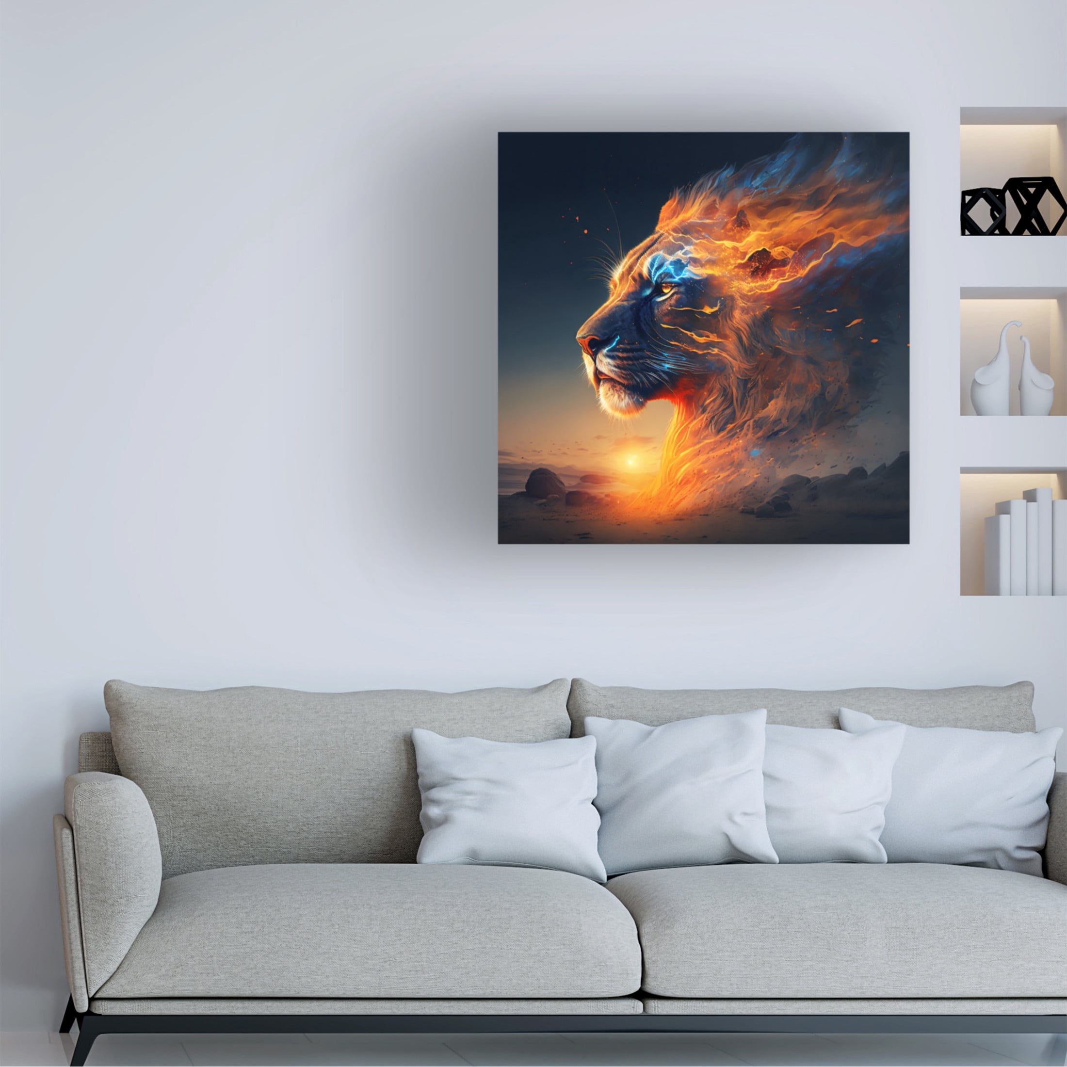 Canvas Wall Art - Ray Heere 'Desert Of Dreams 1' Wall Art for Living Room, Bedroom, or Office Décor by Trademark Fine Art - 18 x 18 Inches