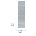 thumbnail image 3 of Livabliss Outdoor Rugs, 3x10 Eagean Global Blue Runner Area Rug for Patio, Porch, Deck, Backyard, Waterproof Indoor Outdoor Carpet (2'7" x 10' Runner), 3 of 9