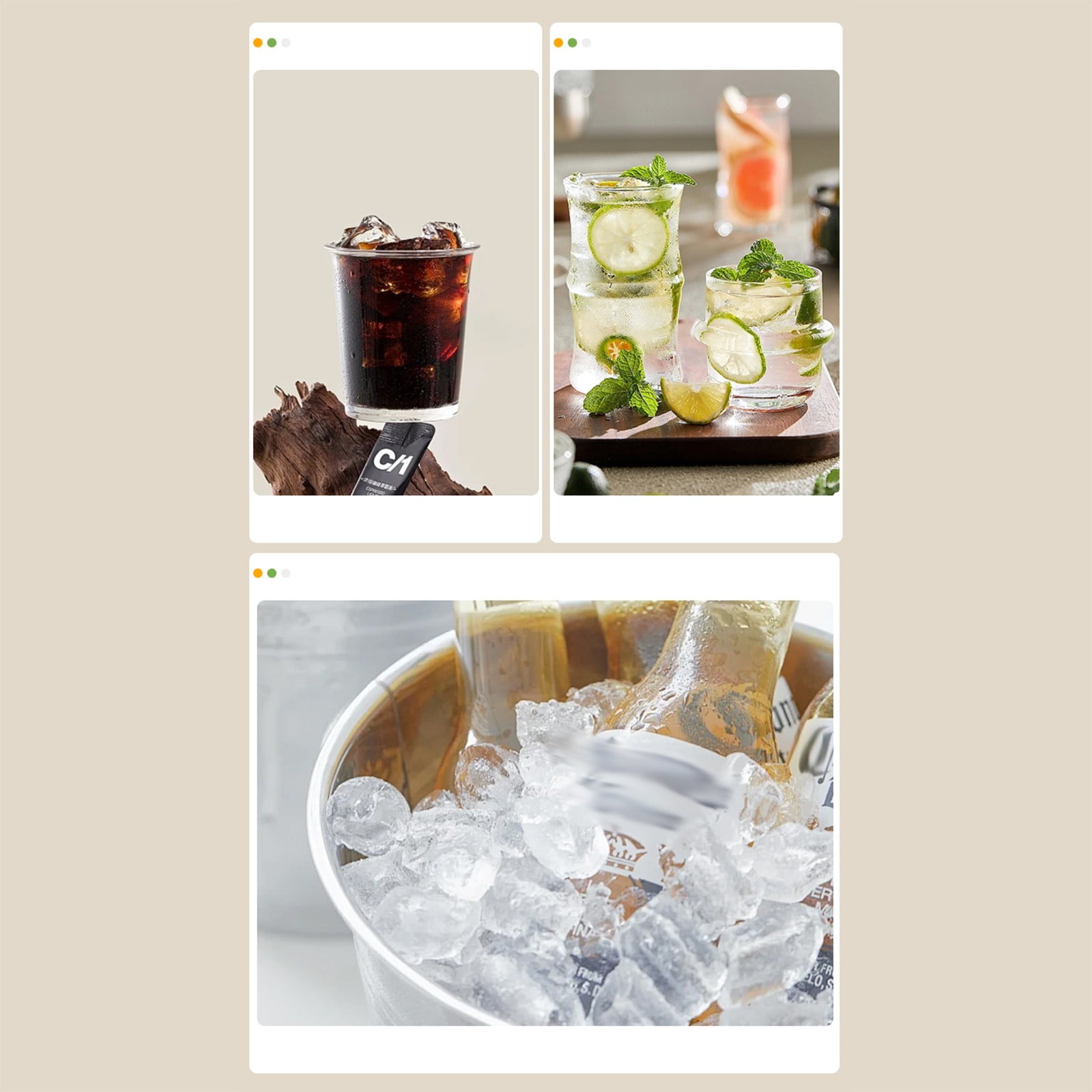 Twisting Ice Le Rotating Ice Grid Ice Block M Old Household Food Grade Ice Maker With Lid Ice Storage Box Lazy Ice Maker High-quality