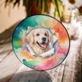 thumbnail image 3 of Funny Watercolor Adorable Golden Retriever Peeking Through Torn Paper Effect Stained Glass Suncatcher Goldens Dog Lover Gifts Idea Window Hanging Sign Decor - 00026, 3 of 5
