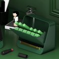 thumbnail image 3 of Caja de almacenamiento de pintabios moderna, 12 rejils con cajón, soporte de pintabios capacidad, organizador de maquilje, verde Macarena Vitrinas cosméticas, 3 of 8