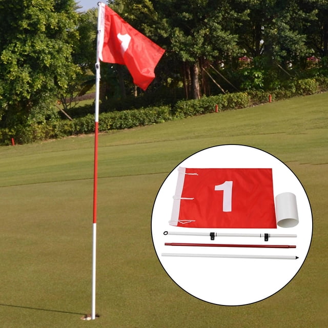 Portable 3 Section s Set Golf Practice Putting Green Garden Outdoor