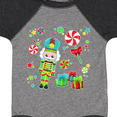 thumbnail image 4 of Inktastic Holiday Nutcracker and Candy for Christmas Boys or Girls Baby Bodysuit, 4 of 5