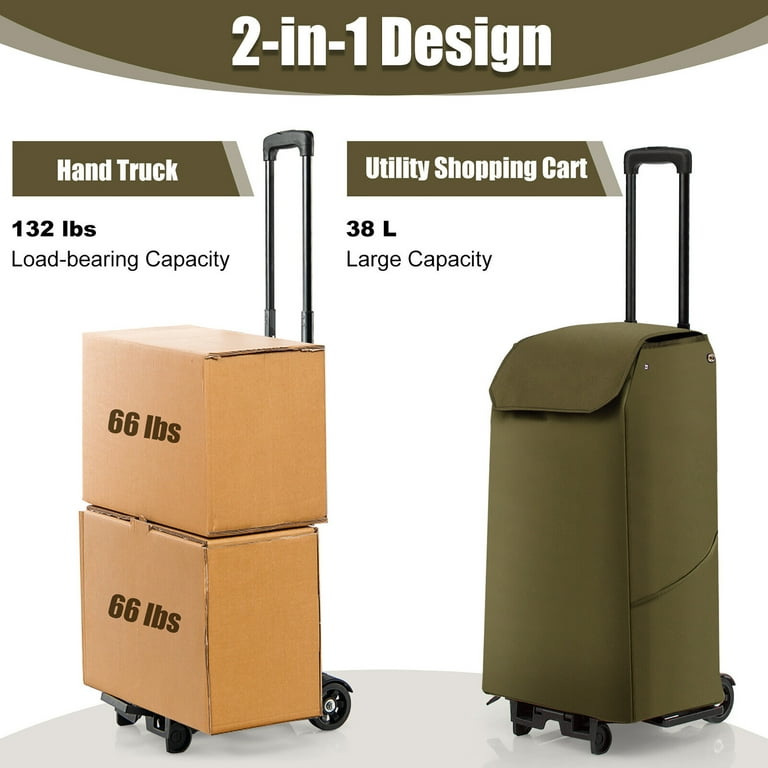 Canvas Bag Cleaning Trolley Replacement Appliance Hand Dolly Car Janitorial  Cart Large Shopping Housekeeping Pouch Service