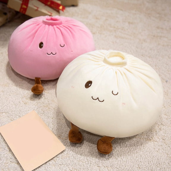 Steamed Soup Dumplings Plush Toys Huggable Cushion Cuddly Pillow Cushion Stuff Dolls Food Plush Plushie Stuffed Animals Valentine'S Day/Birthday/Holiday B - One Size