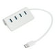 thumbnail image 3 of Concentrador USB 3.0 de 4 puertos y 5 Gbps de aleación de aluminio, expansor USB para portátiles iOS, Windows, Air y PC, color plateado, 3 of 14