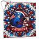 thumbnail image 1 of Cortina de ducha impermeable de secado rápido para baño Patriots, cortina de ducha con ganchos, decoración de fútbol americano, juego de cortinas de ducha para baño, plancha de 72 x 72 pulgadas, 1 of 8