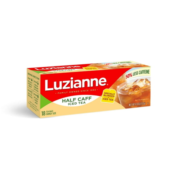 Luzianne Half Caff Iced Tea Bags, 18 Count