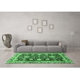 thumbnail image 3 of Ahgly Company Indoor Rectangle Abstract Emerald Green Modern Area Rugs, 2' x 4', 3 of 4