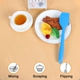 thumbnail image 6 of 5pcs Kitchen Cooking Silicone Spatula Set Heat Resistant Turners Scraper Baking Utensils Blue, 6 of 7