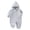 Blue, variant on Fozruso Boys Winter Hooded Outwear Jumpsuit Lined Romper Windproof Outerwear Cozy Soft Playwear For Baby Boys Cute Boys Rompers Sizes 2-3 Years