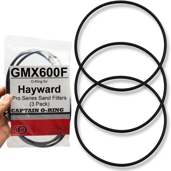 Captain O-Ring  Replacement GMX600F O-Rings for Hayward Pro Series Sand Filters S140T, S144T, S180T, S210T, S220T, S244T, etc 3 Pack