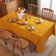thumbnail image 2 of Shiyou-nappe d'Automne Carrée 52 x 52 Pouces, Ambre Élégante Damassée pour l'Action de Grâce, Nappe en Polyester Anti-Rides pour Décoration de Fête de Récolte, 2 of 4