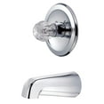 thumbnail image 1 of Kingston Brass KB531TO Shower Faucet Tub Only, Polished Chrome, 1 of 1