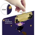 thumbnail image 4 of FMSHPON Halloween Cute Witch Clipboard Hardboard Wood Nursing Clip Board and Pull for Standard A4 Letter 13x9 inches, 4 of 8