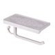 thumbnail image 1 of Soporte para papel de cocina blanco, soporte para rollo de papel para teléfono móvil antiguo de aluminio, estante de almacenamiento para caja de pañuelos de estilo europeo, 1 of 5