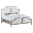 thumbnail image 3 of Evangeline Wood Eastern King LED Panel Bed Silver Oak, 3 of 10