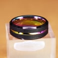 thumbnail image 1 of Anillo con ranura biselada creativa de moda de Jewelry Spot Estilo versátil Fácil de usar Comodidad, 1 of 6