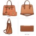thumbnail image 4 of Dasein Women Handbags Top Handle Satchel Purse Shoulder Bag Briefcase Hobo Bag Set 2Pcs, 4 of 9
