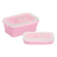 thumbnail image 5 of Homerr Folding Lunch Box Lightweight Lunch Box Silicone Folding Lunch Box Portable Lightweight Food Storage Container Expandable Leak proof for Office School Home 350ML/800ML, 5 of 7