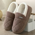 thumbnail image 4 of YLYL Women Men Corduroy House Slippers Fuzzy Cozy Warm Soft Sole Slip on Winter Indoor Outdoor Shoes, 4 of 7