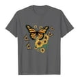 thumbnail image 5 of POROPL Sunflower Shirts for Women Cotton T Shirts for Women Short Sleeve Tee Tops, 5 of 6