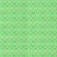 thumbnail image 1 of Ahgly Company Machine Washable Indoor Square Transitional Green Area Rugs, 4' Square, 1 of 7