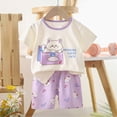 thumbnail image 4 of NOLDARES Infant Toddler Boy Summer Clothes Set Short Sleeve Graphic Tee Shorts Play Outfit Blazer,9-18 M, 4 of 4