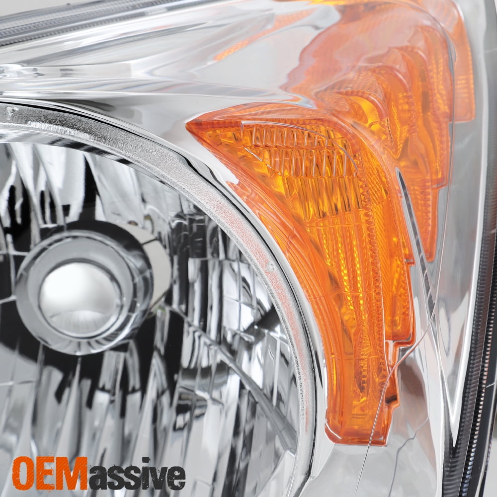 AKKON - For 2007 2008 2009 2010 2011 Honda CR-V Driver and Passenger Side Headlights Headlamps Pair Set