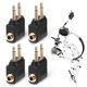 thumbnail image 4 of sweethay Convertidor de Audio de alta definición para viajeros, adaptador de avión para aficionados, 4 pack/lote Cables de audio/vídeo, 4 of 6