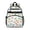 Dinosaur and Floral White Pattern, variant on Dinosaur and Heart Navy Pattern Cute School Backpack Bag for School with Padded Back and Adjustable Shoulder Straps 15.25"x11.5"x5.25"
