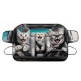 thumbnail image 6 of FOR U DESIGNS Cat Print Car Windshield Cover for Ice and Snow Car Windshield Snow Cover Thicken Auto Winter Frost Cover Windshield Protector for Most Vehicles (55.9"x 37.7"), 6 of 6