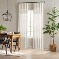 thumbnail image 4 of Mercantile Lucinda Drop Cloth Curtain With Fringe 50 x 84 Valance in Off White, 4 of 11