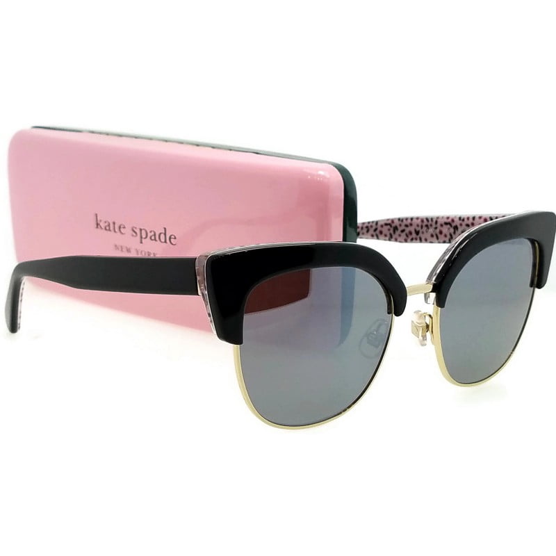 Kate Spade Karri/S Metal Womens Square Sunglasses Black Pattern Red 53mm Adult