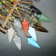 thumbnail image 3 of Natural Chakra Crystal Cone Pendulum Quartz Stone Pendant Necklace Healing Reiki, 3 of 4