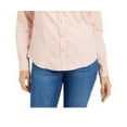 thumbnail image 3 of Charter Club Women's Button-Down Cotton Corduroy Shirt Pink Size Petite Small, 3 of 3