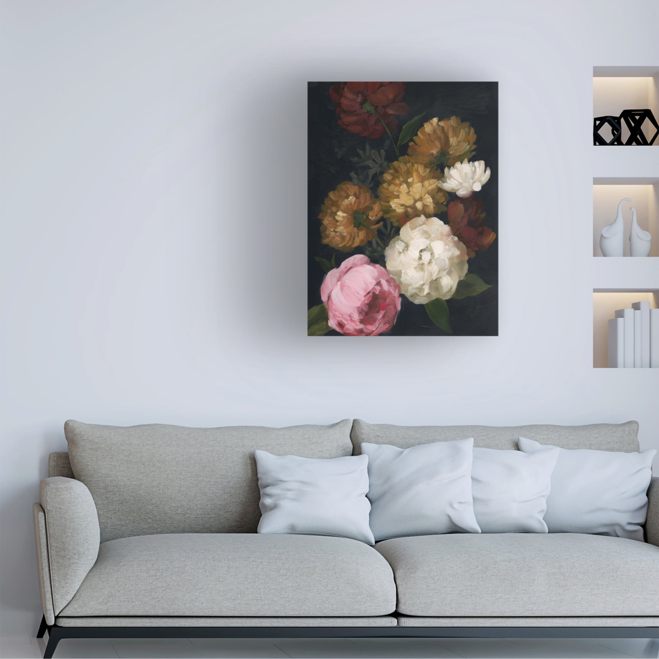 Trademark Fine Art Grace Popp Bouquet Eclipse II Canvas Wall Art