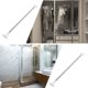 thumbnail image 3 of unbranded Flexible White Curtain Rod Stainless Steel Adjustable Telescopic Design Home Use, 3 of 8