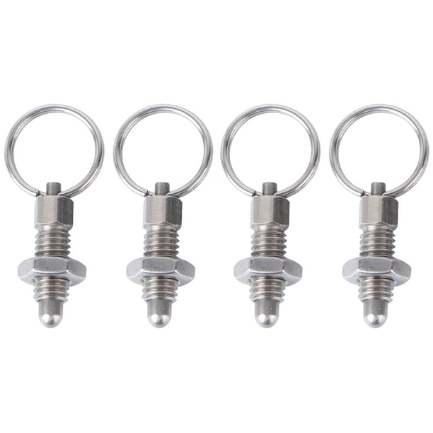 4pcs Pon del pasador de primavera duradero de la perilla de acero inoxidable de 4 piezas Pin de liberación rápida