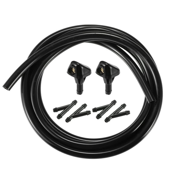 Unique Bargains Windshield Wiper Washer Nozzle Spray Jet Fit for Toyota 4Runner for Toyota Celica Black 1 Set