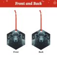 thumbnail image 2 of Honeii Moody Ram Portrait Print Christmas Tree Acrylic Ornament | Christmas Decoration, Living Room Bedroom Garden Seasonal Decor for Christmas Tree-Hexagon, 2 of 7