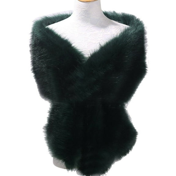 Faux fur Capes for Women Bridal Scarves Bridal Shawl Warm Wrap Stoles for Wedding Dresses