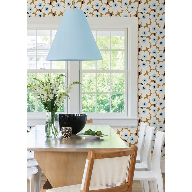 Marimekko Beige Pieni Unikko Peel & Stick Wallpaper - Walmart.com